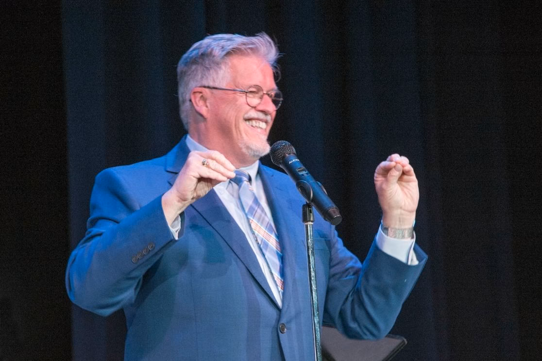 Al Getler performing live onstage.